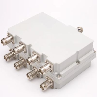 Combinador de seis bandas de bajo Pim Combinador 698-2700MHz 4.3-10-F DIN-F con diseño personalizado