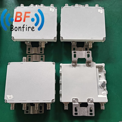 Combinador 5g 698-3800MHz RF de banda ancha Quadplexador Pim bajo para Ibs Bts Das Multiplexador de RF