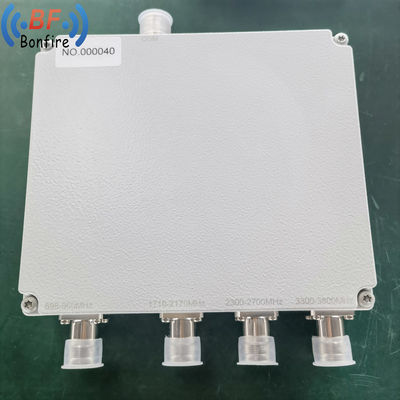 Cuadplexador de RF para GSM Dcs 3G LTE DIN-Femina 4.3-10f Interfaz HL-1727-847701 843301