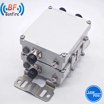 1710-2170MHz 2300-2690MHz Unidades duales Duplexor RF Combinador de Pim bajo 4.3-10 Femenino para Dsa Ibs
