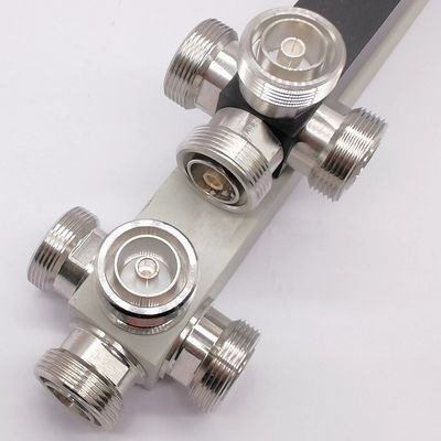 Multibanda 2/3/4 Way High Power Splitter 350-3800MHz DIN-F para la división mejorada de la señal
