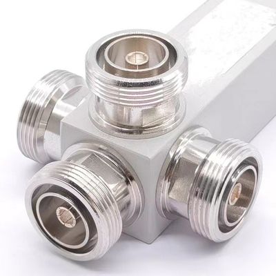 Multibanda 2/3/4 Way High Power Splitter 350-3800MHz DIN-F para la división mejorada de la señal