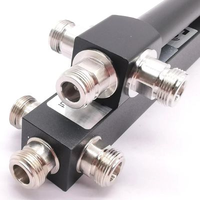 698-4200MHz N-F 3 Way Low Pim Cavity High Power Splitter en color gris personalizado