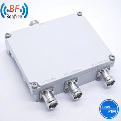 Combinador de Pim bajo VHF UHF Duplexador de banda para 1710-2170MHz 2300-2690MHz Cobertura de red