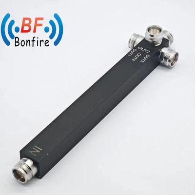 IP65 Low Pim RF 4 Way Reactive Power Splitter Divider con un excelente rendimiento PIM