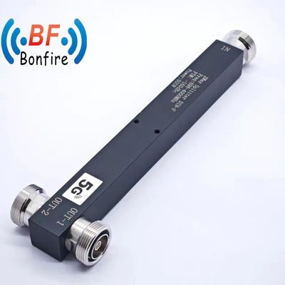 350-3800MHz DIN-F -160dbc IP65 Divididor de energía reactiva de dos vías con peso bruto de 0,510 kg