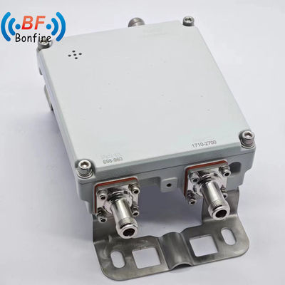2300-2400 2500-2700MHz Pim bajo -150dbc RF Triplexer con conector N/4.3-10 y interfaz DIN-F