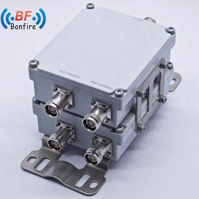 1710-2170MHz 2300-2700MHz Triplexador con Low Pim -160dbc RF Diplexador y 4.3-10-F Conector