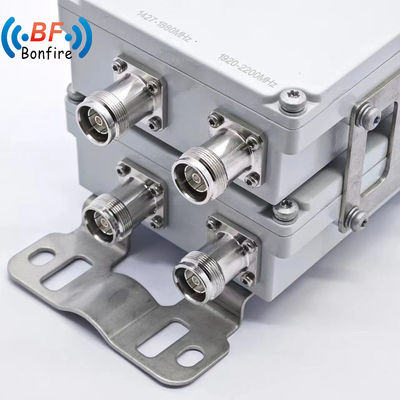 1710-2170MHz 2300-2700MHz Triplexador con Low Pim -160dbc RF Diplexador y 4.3-10-F Conector
