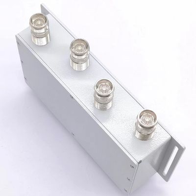 4.3-10-F Interfaz de acoplamiento híbrido 4 en 4 de 698-4000MHz 2.000kg Peso bruto del paquete
