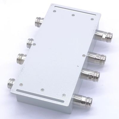 4.3-10-F Interfaz de acoplamiento híbrido 4 en 4 de 698-4000MHz 2.000kg Peso bruto del paquete