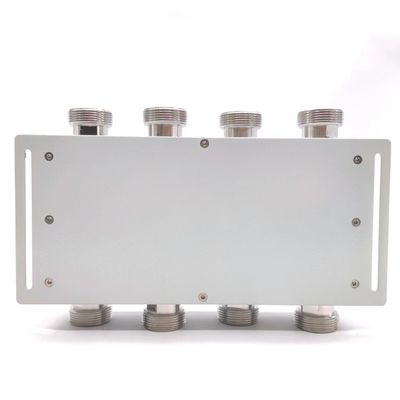 Acoplador híbrido de RF 4 en 4 de 698-4000MHz DIN-F con 2.000 kg de peso bruto del paquete