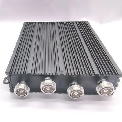698-3800MHz 4 en 1 de baja Pim acoplador híbrido DIN-F con capacidad IP65 interior / exterior