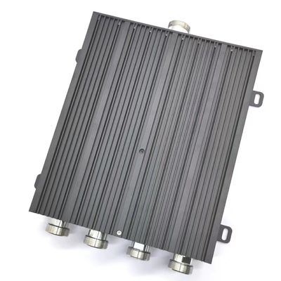 698-3800MHz Baja pérdida de inserción 4 en 1 fuera acoplador híbrido NF RF combinador híbrido Negro