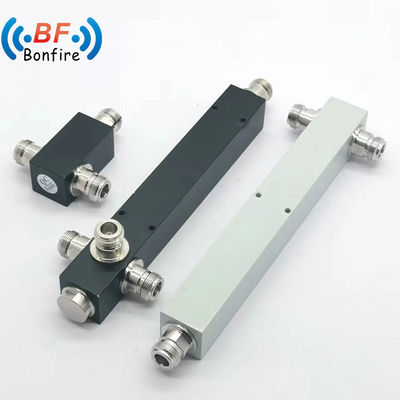 50W RF de color gris, divididor de potencia de dos vías 698-3800MHz para sistemas de telecomunicaciones