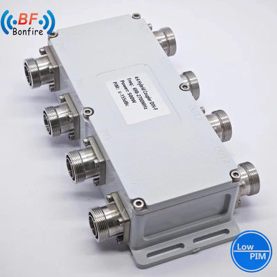 Combinador híbrido 617-3800MHz RF 4X4 acoplador híbrido con interfaz N-F/4.3-10-F/DIN-F