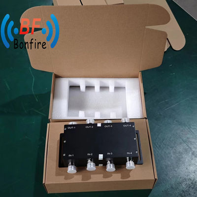 100W 90 grados 3dB RF acoplador híbrido 698-4000MHz Combinador híbrido IP60 N Tipo femenino Rojo