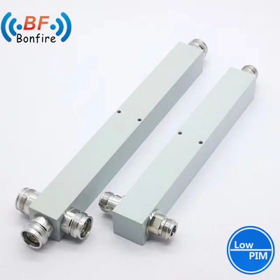 RF 2 Way Power Splitter 100W 350-3800MHz Interfaz DIN-F/4.3-10-F/DIN-F para la estación base