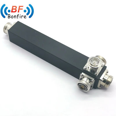 350-3800MHz Divididor de potencia de dos vías con interfaz DIN-F y conector femenino gris 4.3/10