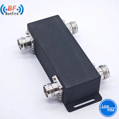 Gris 698-4000MHz combinador híbrido UHF 4 en 1 fuera RF acoplador híbrido para el edificio Das