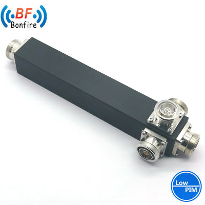 Red 5g 698-4000MHz Divididor de potencia de cavidad de 2 vías con interfaz N-F/4.3-10-F/DIN-F