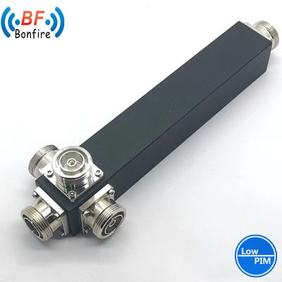 Red 5g 698-4000MHz Divididor de potencia de cavidad de 2 vías con interfaz N-F/4.3-10-F/DIN-F
