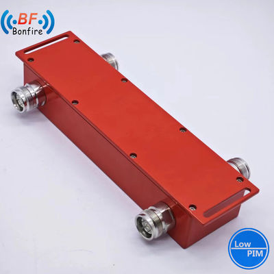 Negro UHF 3dB Das Combinador Híbrido 698-4000MHz 2 en 2 fuera acoplador híbrido 4.3-10 Hembra