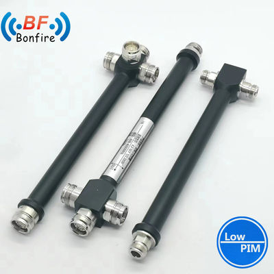 Combinador de divisores de potencia RF de 2 vías con interfaz N-F/4.3-10-F/DIN-F y rango de 698-3800 MHz