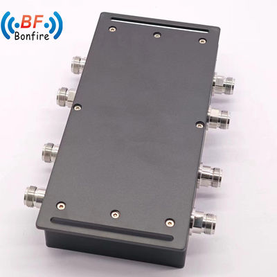 4*4 3dB acoplador híbrido Combinador híbrido 4 en 4 3dB N 4.3-10 DIN Conector Gris/rojo 617-3800MHz 400W
