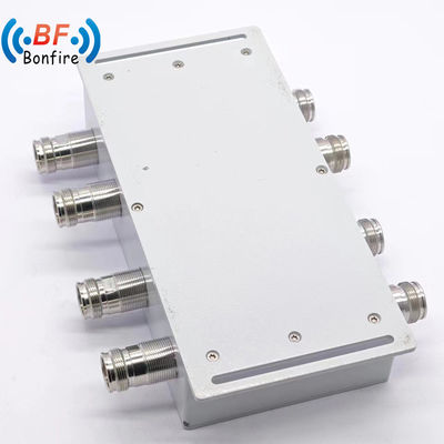 4*4 3dB acoplador híbrido Combinador híbrido 4 en 4 3dB N 4.3-10 DIN Conector Gris/rojo 617-3800MHz 400W