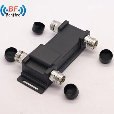 Personalizado 698-4000MHz 200W Pim bajo -161dbc 3dB acoplador híbrido 2 en 2 fuera Combinador negro