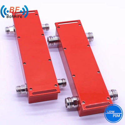 4.3-10-F/DIN-F/N-F Interfaz 698-3800MHz 2 en 2 de salida de acoplador híbrido de RF para el SII