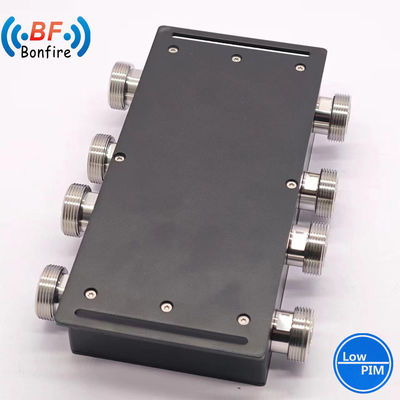 4.3-10-F/DIN-F/N-F Interfaz VHF RF Combinador híbrido 698-3800MHz Acoplador híbrido de 4 vías
