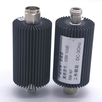 Atenuador RF coaxial de 50 W DC-3800MHz Gris para la capacidad de entrega del proyecto