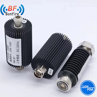 Atenuador de RF de 50W 3dB-40dB Tipo SMA DC-3800MHz Atenuador de microondas coaxial ajustable