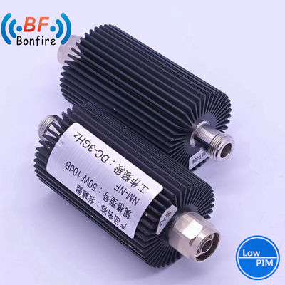 Atenuador ajustable de 100W DC-3800MHz 3-40dB, radioactivo coaxial para sistemas de telecomunicaciones