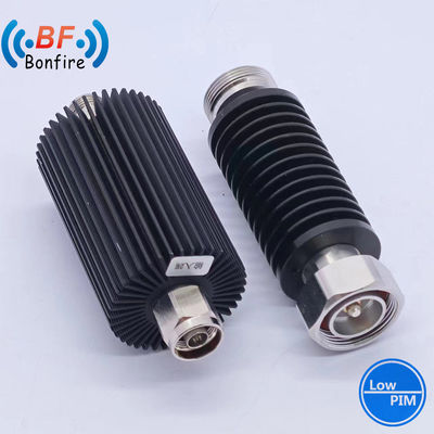 Adaptador coaxial de RF de 100W ajustable rojo DC-3800MHz DIN de mujer a hombre 3-40dB