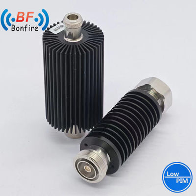Adaptador coaxial de RF de 100W ajustable rojo DC-3800MHz DIN de mujer a hombre 3-40dB