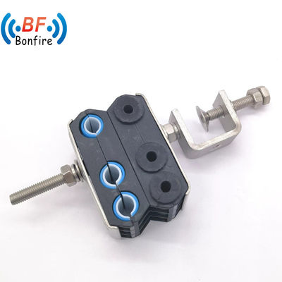Clampada de cable de alimentación RF de acero inoxidable Clip de cable coaxial con plástico tipo O