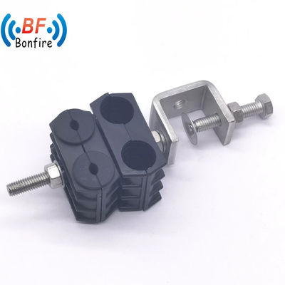 Clampada de cable de alimentación RF de acero inoxidable Clip de cable coaxial con plástico tipo O