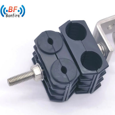 Clampada de cable de fibra óptica para aparatos eléctricos ADSS Tensión de alambre de acero de plástico duradero
