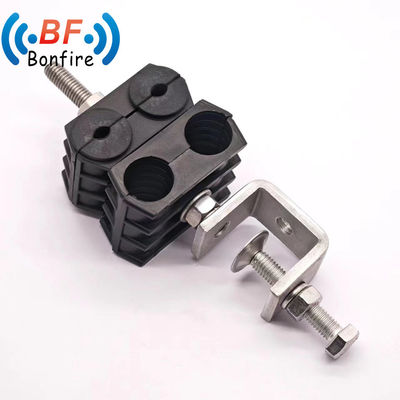 Clampada de alimentación de cable liso de superflex coaxial gemelo para aplicaciones de telecomunicaciones