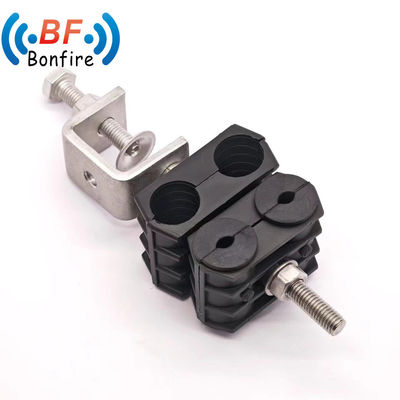Clampada de alimentación de cable liso de superflex coaxial gemelo para aplicaciones de telecomunicaciones