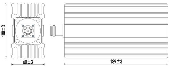 Tamaño del paquete 10.00cm * 20.00cm * 10.00cm Baja carga Pim 698-4000MHz 100W 4.3-10 F 5g Ibs Das