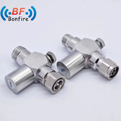 4.3-10 Protector contra sobretensiones de conector masculino para interfaz N-F y amplio rango de frecuencia