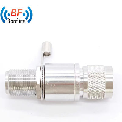50 ohm Conector de cable coaxial de hombre a mujer RF Surge Arrester N Jack Female a SMA Plug Protector contra rayos 3G 6g