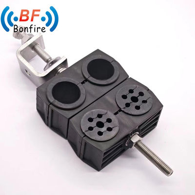 4 vías de cable coaxial 1/2 &quot;Flex fibra óptica de alimentación de la abrazadera 5-7mm 19-25mm Tabla de datos de abajo