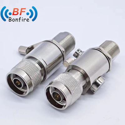 698-3800MHz F Conector coaxial de mujer a Jack Accesorio de protección contra rayos