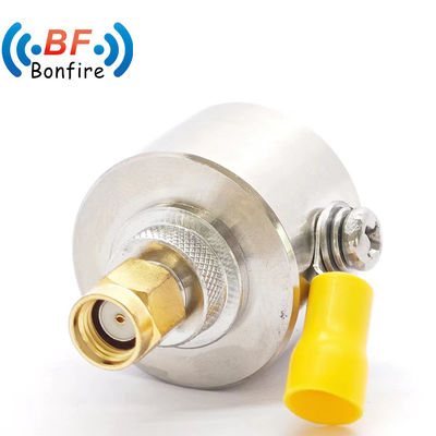 Gris 50 ohm Tipo F macho enchufe a F mujer Jack Protector de sobretensiones coaxial arrestor 0-3GHz