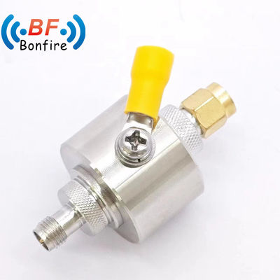 Gris 50 ohm Tipo F macho enchufe a F mujer Jack Protector de sobretensiones coaxial arrestor 0-3GHz
